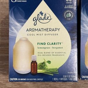 Glade Aromatherapy Cool Mist Diffuser - Light Wood-Tone and Navy